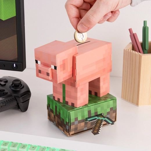 Minecraft kreatívna sada – prasiatko pokladnička