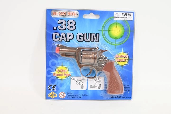 Kovová pištoľ na kapsle – klasický revolver