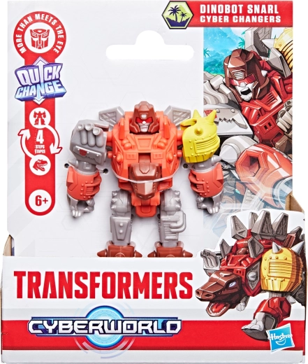 Hasbro Transformers Cyber Changers – dinobot Snarl, premena v 4 krokoch