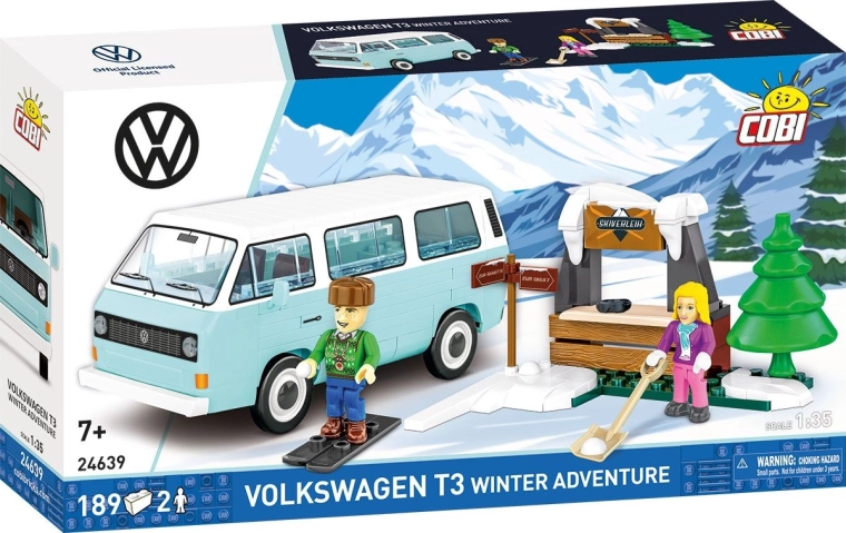 Stavebnica Cobi Volkswagen T3 zimné dobrodružstvo (189 dielikov)