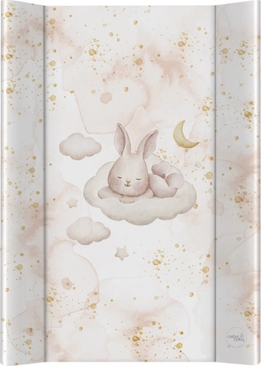 Ceba Baby prebaľovacia podložka 2hranná s pevnou doskou 50 × 70 Ultra Light Sleepy Bunny