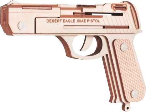 Drevené 3D puzzle Pištoľ Desert Eagle