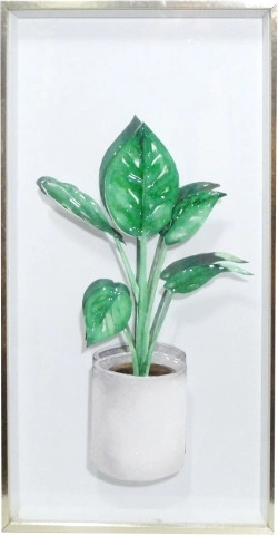 Obraz v ráme s kvetom 20 × 40 cm