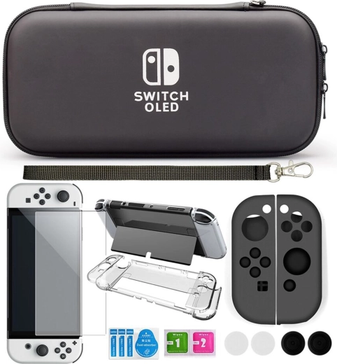 Ochranné puzdro a sada príslušenstva pre Nintendo Switch OLED - 1 kus