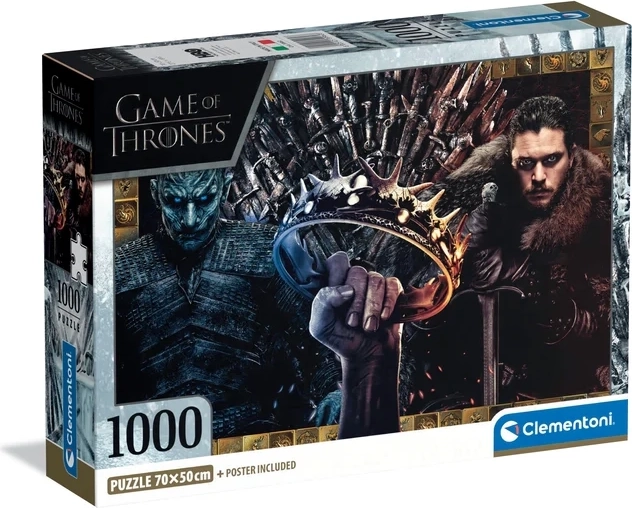 Clementoni puzzle Hra o tróny – fantasy koláž 1000 dielikov