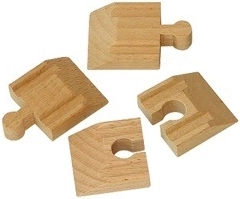 Babu vláčiky – rampa ku koľajniciam 4 cm, 4 ks