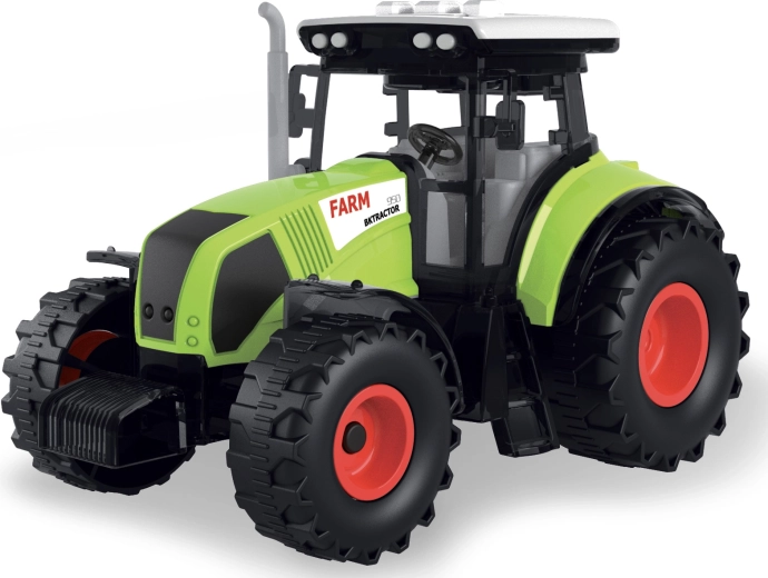 Farmársky traktor so svetlami a zvukmi – zelený