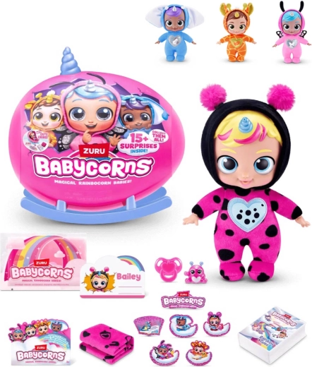 ZURU Rainbocorns Babycorns séria 1 bábätko s doplnkami (15+ prekvapení) - 1 kus