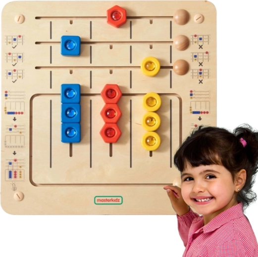 MASTERKIDZ Diamantová triediaca montessori tabuľa na stenu