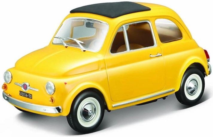 Bburago 1:24 Fiat 500 F 1965 Žltý