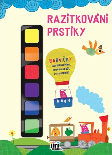 Pečiatkovanie prstíkmi Vláčik