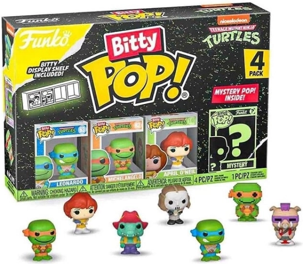 Funko Bitty POP! Teenage Mutant Ninja Turtles Leonardo – balenie 4 figúrok
