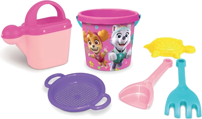Wader sada na piesok 6 dielov Paw Patrol ružová