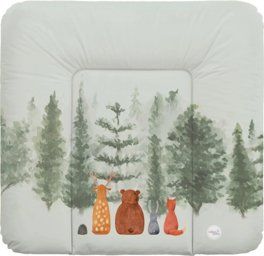 Ceba Baby mäkká prebaľovacia podložka na komodu 75 × 72 cm basic forest companions
