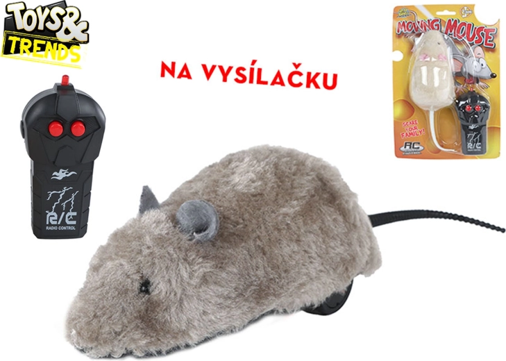 Toys&Trends RC plyšová myš 2,4 GHz – zábavná hračka na diaľkové ovládanie