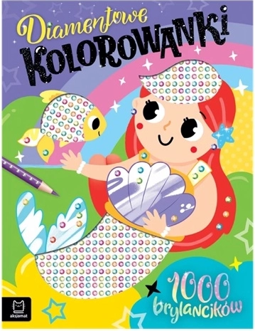 Diamantové omaľovánky s morskou vílou – 1000 samolepiacich kamienkov