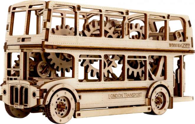 Drevené 3D Puzzle – Londýnsky Autobus
