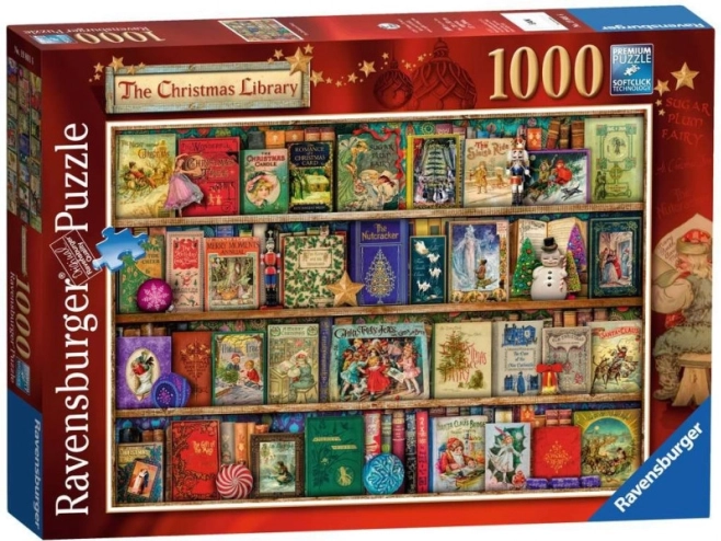 Ravensburger puzzle Vianočná knižnica 1000 dielikov