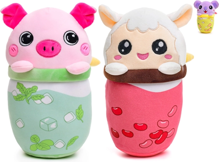 Plyšová hračka bubble tea zvieratko 24 cm