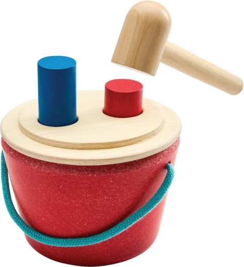 PlanToys zatĺkací box – valčeky
