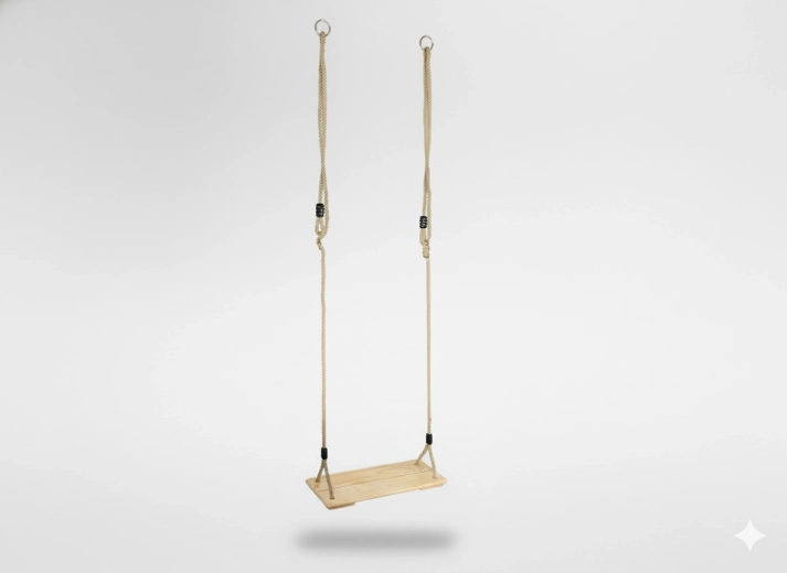 Drevená detská hojdačka 45 × 19,5 × 1,6 cm