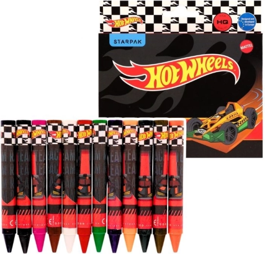 Jumbo voskovky Hot Wheels 12 farieb - 1 kus