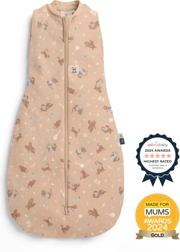 ErgoPouch zavinovačka a spací vak 2v1 Cocoon Melody, 3–6 mesiacov, 1,0 TOG