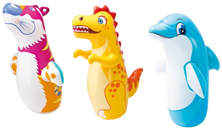 Nafukovacie boxovacie zvieratko 97 × 61 cm, 3 druhy