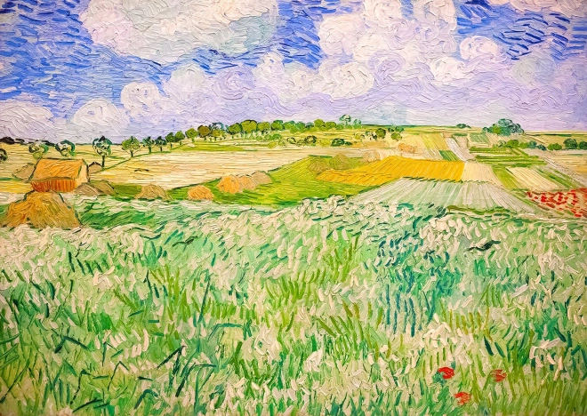 Puzzle Vincent van Gogh: Krajina v Auvers 1000 dielikov