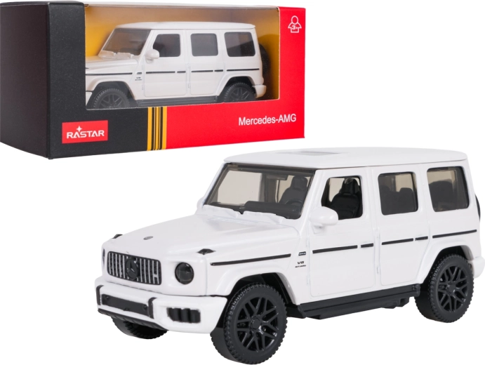 Kovový model Mercedes-AMG G63 RASTAR v mierke 1:43, biely