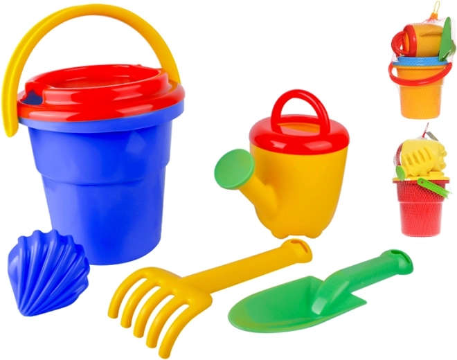 Súprava na piesok s vedierkom 18 cm, 6 dielov