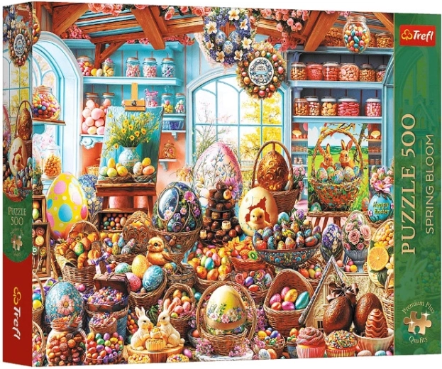 Trefl Premium Plus puzzle Spring Bloom: veľkonočná cukráreň (500 dielikov)