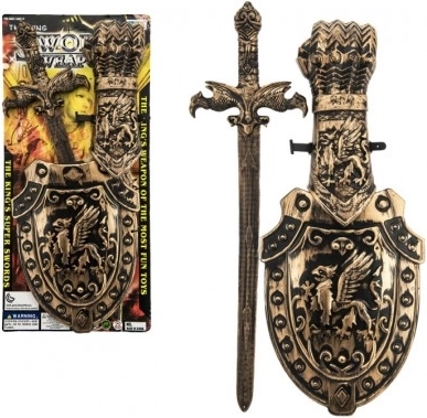 Detský plastový meč so štítom 48 cm