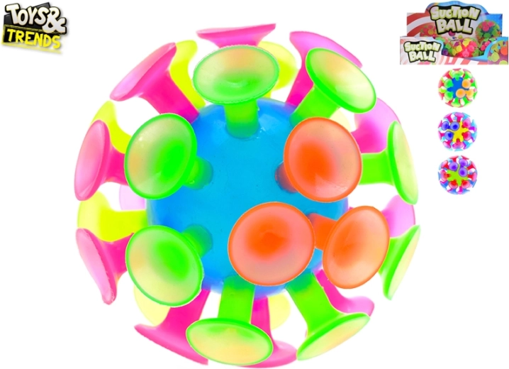 Loptička s prísavkami 10 cm pre deti