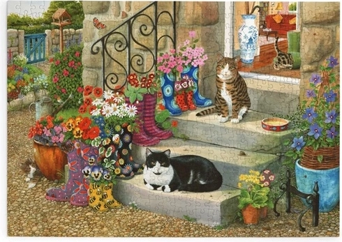 Puzzle Kocúr v čižmách s 500 veľkými dielikmi