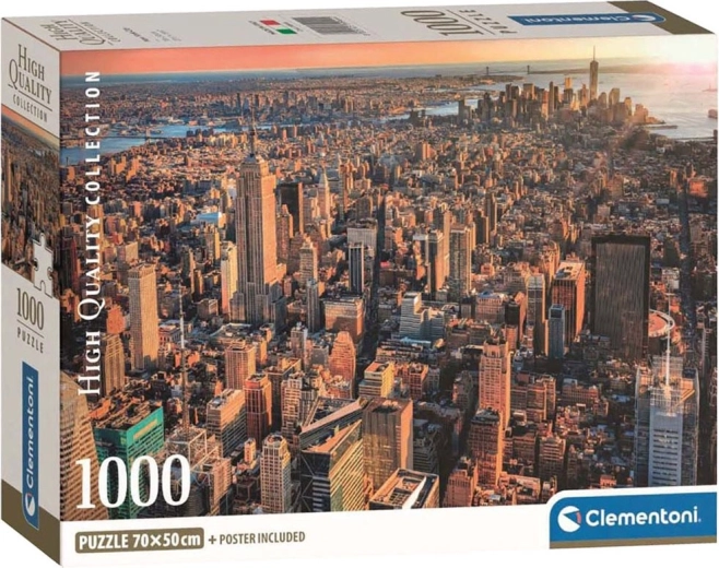 Puzzle CLEMENTONI New York – pohľad na Manhattan, 1000 dielikov