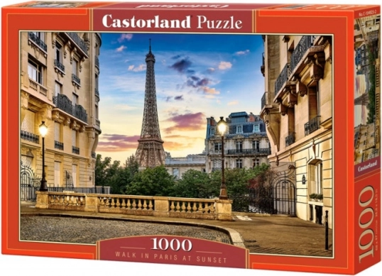 Puzzle 1000 dielikov Prechádzka Parížom pri západe slnka