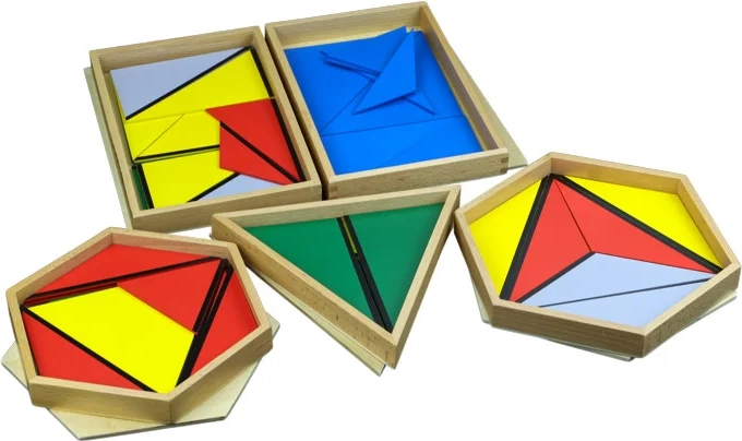 Moyo Montessori konštrukčné trojuholníky