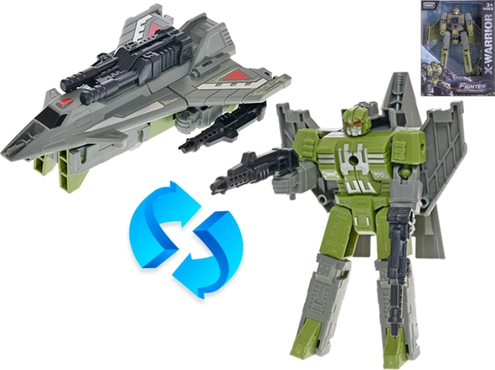 Transformovateľná stíhačka – robot pre deti