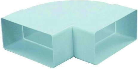 Vodorovné ploché koleno pre vzduchotechniku 110 × 55 mm