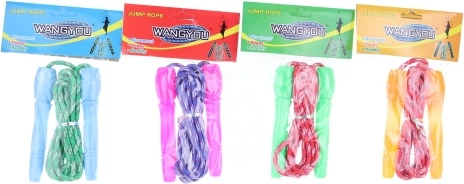 Plastové farebné švihadlo 2,4 m