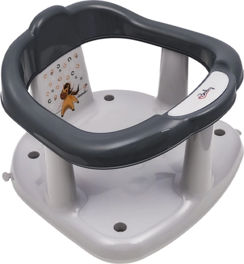 Maltex sedátko do vane Minimal Koník – oceľovo sivé