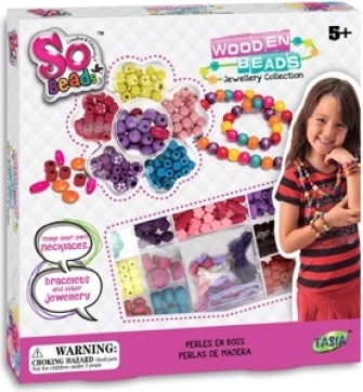Tasia drevená kreatívna sada korálikov pre deti