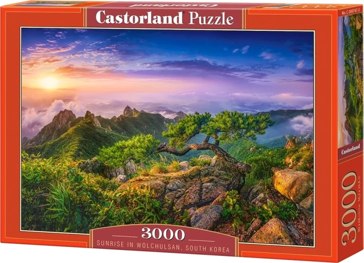 Castorland puzzle Východ slnka v pohorí Wolchulsan v Južnej Kórei 3000 dielikov
