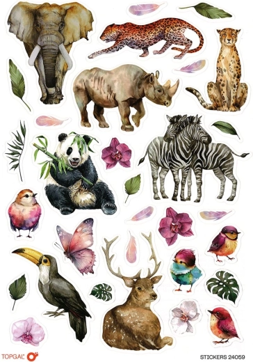 Topgal nálepky Animals