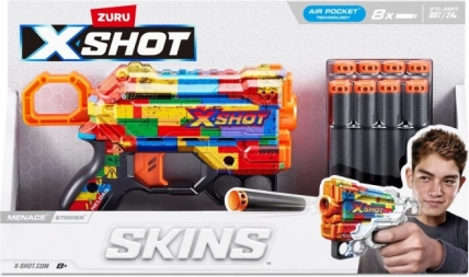 X-Shot Skins Menace detská pištoľ blaster s penovými šípkami