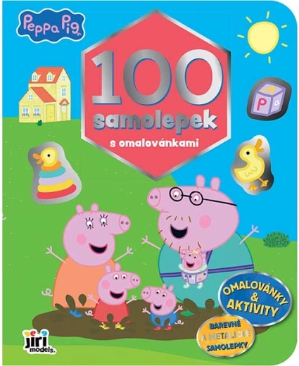 Prasiatko Peppa: omaľovánky s viac ako 100 nálepkami
