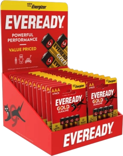 Energizer Eveready pultový stojan na batérie AA/AAA