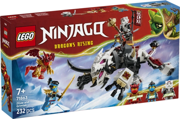 LEGO NINJAGO Zilvar a dračia beštia Grimtak