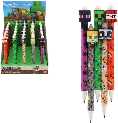 Minecraft gumovacie gélové pero - 1 kus